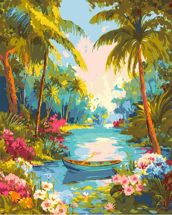 Ζωγραφική με αριθμούς River Paradise 40x50cm