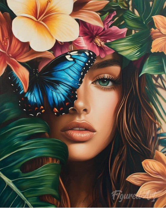 Ζωγραφική με αριθμούς Tropical Beauty 40x50cm