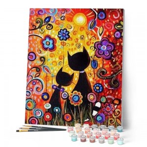 Ζωγραφική με αριθμούς Cartoon cats 40x50cm