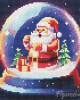 Διαμάντια Santa in Snowball 25x25cm