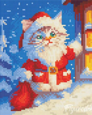 Διαμάντια Santa Kitty 25x25cm