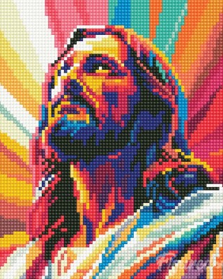 Διαμάντια Radiant Jesus 25x25cm