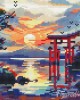 Διαμάντια Torii gate at sunset 25x25cm