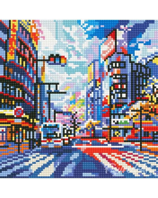 Διαμάντια Shibuya Abstract Pop Art 25x25cm