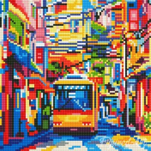 Διαμάντια Tokyo City Bus 25x25cm