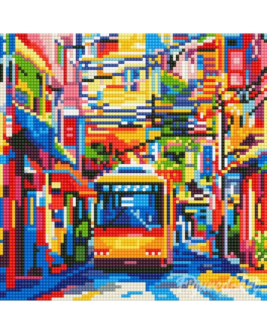 Διαμάντια Tokyo City Bus 25x25cm