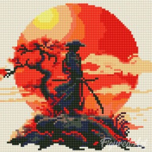 Διαμάντια A Samurai at Sunset 25x25cm