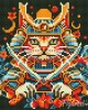 Διαμάντια Samurai Cat 25x25cm