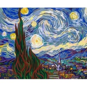 Ζωγραφική με αριθμούς Starry Night - Van Gogh 40x50cm