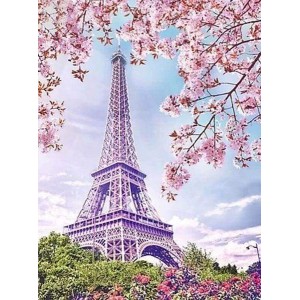 Διαμάντια Eiffel Tower in Spring 40x50cm