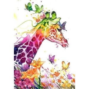 Διαμάντια  Colorful Giraffe 40x50cm