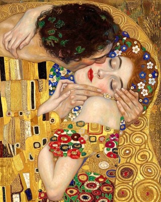 Ζωγραφική με αριθμούς The Kiss - Reimagined 40x50cm