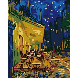 Ζωγραφική με αριθμούς Van Gogh Cafe Terrace at Night 40x50cm