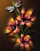 Διαμάντια Lily and Dragonfly 40x50cm