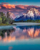 Διαμάντια Mountain Landscape and Lake 40x50cm