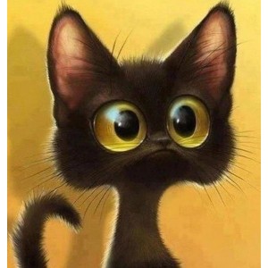 Διαμάντια Surprised Cat 40x50cm