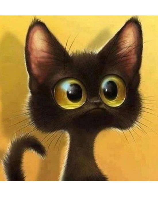 Διαμάντια Surprised Cat 40x50cm