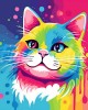 Διαμάντια Cat Abstract Pop Art 25x25cm
