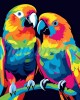 Διαμάντια Parrots Abstract Pop Art 25x25cm