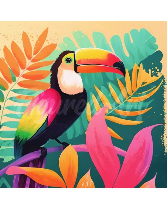Διαμάντια Tropical Toucan 25x25cm