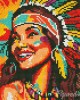 Διαμάντια Native Elegance Lady Pop Art 25x25cm