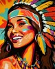 Διαμάντια Native Elegance Lady Pop Art 25x25cm