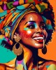 Διαμάντια African Queen Pop Art 25x25cm