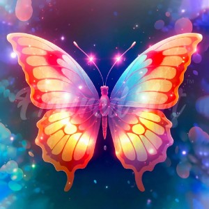 Διαμάντια Sparkling Butterfly 25x25cm