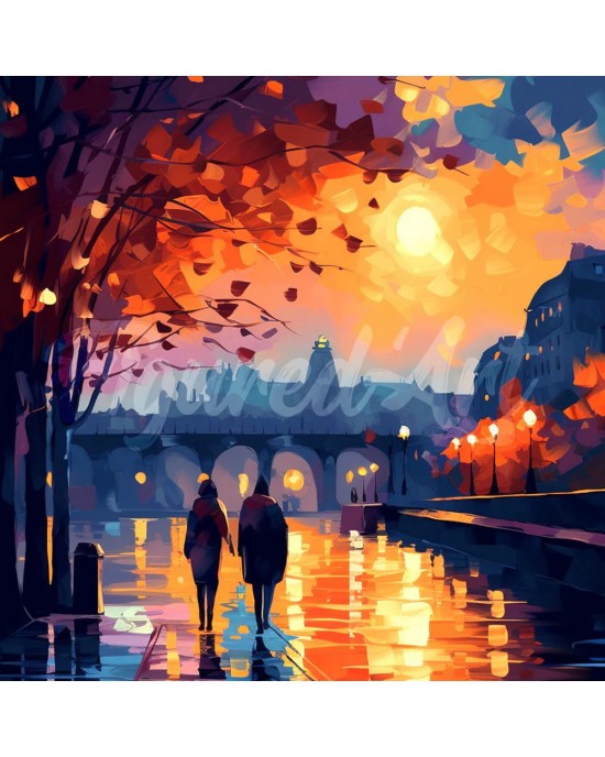 Διαμάντια Romantic Night 25x25cm