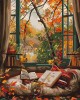 Ζωγραφική με αριθμούς Cozy Fall Reading 40x50cm