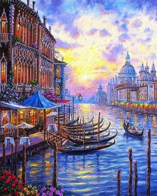 Ζωγραφική με αριθμούς The Grand Canal of Venice 40x50cm