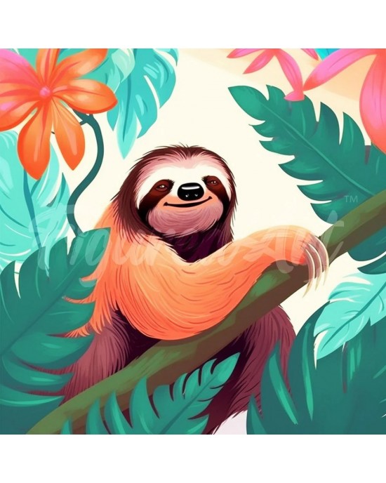 Διαμάντια Tropical Sloth 25x25cm