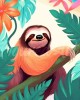 Διαμάντια Tropical Sloth 25x25cm