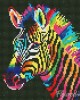 Διαμάντια Neon Zebra 25x25cm
