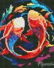 Διαμάντια Colorful Koi Carps 25x25cm
