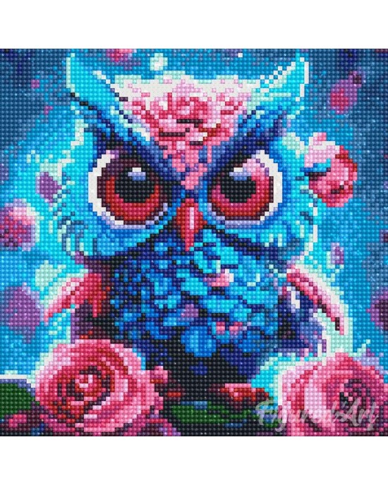 Διαμάντια Little Blue Owl 25x25cm
