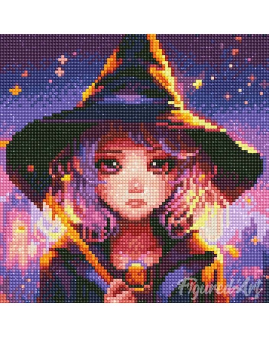 Διαμάντια Charming Little Witch 25x25cm