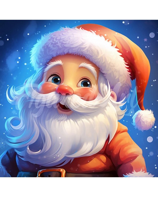 Διαμάντια Smiling Santa 25x25cm