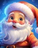 Διαμάντια Smiling Santa 25x25cm