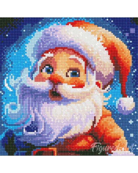 Διαμάντια Smiling Santa 25x25cm