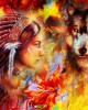 1500 κομμάτια THE INDIAN WOMAN AND THE WOLF