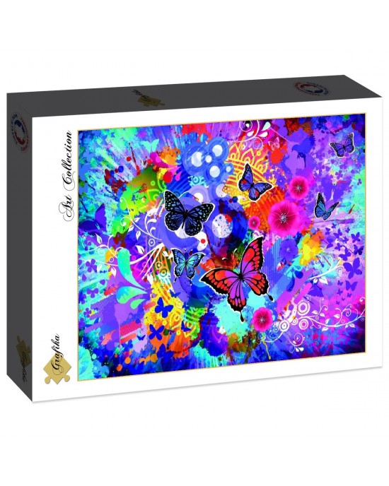 2000 κομμάτια COLORFUL FLOWERS AND BUTTERFLIES