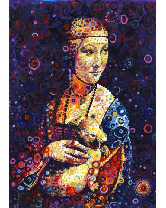 2000 κομμάτια LEONARDO DA VINCI : LADY WITH AN ERMINE, BY SALLY RICH
