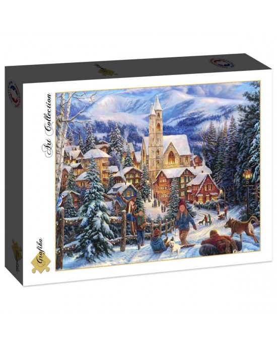 2000 κομμάτια SLEDDING TO TOWN