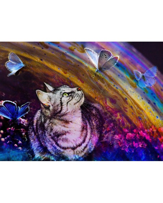 2000 κομμάτια CAT AND BUTTERFLIES