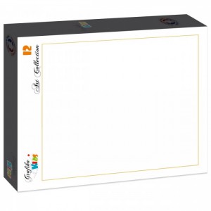 12 κομμάτια WHITE PUZZLE TO COLOR!