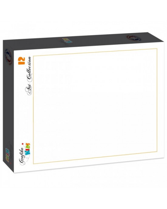 12 κομμάτια WHITE PUZZLE TO COLOR!