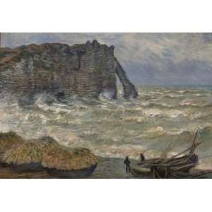 1000 κομμάτια ROUGH SEA AT ETRETAT, 1883