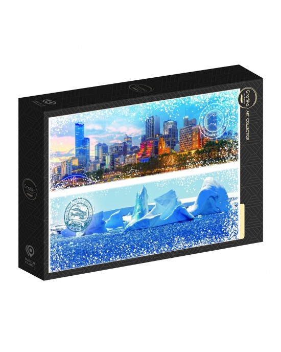 1000 κομμάτια TRAVEL AROUND THE WORLD - AUSTRALIA AND ANTARCTICA 