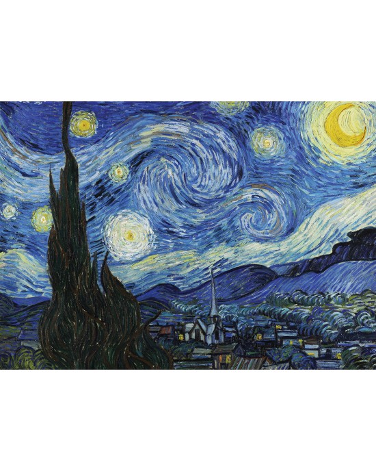 2x500 ΚΟΜΜΑΤΙΑ VAN GOGH'S ART: STARRY NIGHT, 1889 - HOUSES AT AUVERS, 1890 